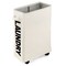 10 Gallon Slim Rolling Laundry Basket With Handle For Bathroom Dorm
